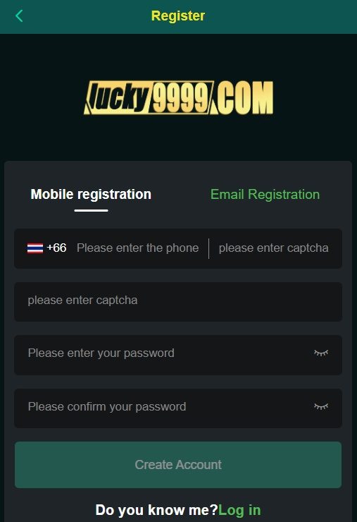 LUCKY9999 SIGN UP